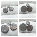 Conjunto de 3 moedas Romanas para estudo e classificação. Nº313