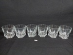 Jogo de 6 copos Whisky em vidro com base trabalhada. pesada  MEDIDA: 8 cm x 8,5 cm