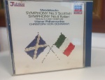 CD Mendelssohn* : Wiener Philharmoniker, Christoph Von Dohnányi  Symphony No.3 'Scottish' / Symphony No.4 'Italian' / 'Fingal's Cave' Overture **  IMPORTADO, USADO EM BOM ESTADO, NÃO TESTADO, BOA APARÊNCIA