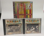 3 CDs:  OS GRANDES SAMBAS DA HISTÓRIA 1 E 2 / CASA DE SAMBA   **   BOM ESTADO GERAL