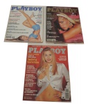 Três Revistas Playboy, ano 95, Maio, Luciana Pereira  Agosto, Adriane Galisteu, Outubro,  Dezembro, Andréa Sorvetão.