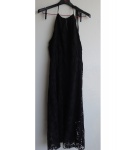 Vestido em renda preta frente única by Acquamar, Tam. G.