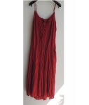 Vestido de alcinha vermelho de algodão  by ATEEN C&A, Tam. 42.