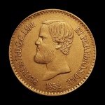 Moeda do Brasil - 20.000 réis - 1852 - Império - Ouro (.917) - 17.92 g - 30 mm - Cat. AI O635 - Linda Peça!