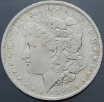 Moeda dos Estados Unidos - 1 Dollar Morgan - 1891 O - Prata (.900) - 26.7 g - 38 mm - KM# 110