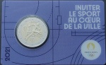 Moeda da França - Cartela com moeda 2 Euros - 2021 - Jogos Olímpicos de Paris 2024 - Tema `Inviter Le Sport` - Bimetálica - Lançamento!!