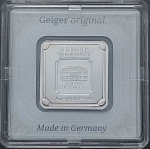 Barra de Prata da Alemanha - 10 grs de Prata (.999) - Guldengossa Castle , company headquarters in Leipzig, Germany. Lacrada com certificado.