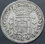 Moeda de Portugal - 6 Vinténs / 120 Réis - D. João V - (1706-1750) - Prata (.917)  3,45 g  24 mm - KM#178 - Difícil aparecer nesse estado.