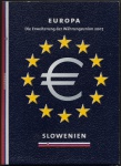 Moedas da Slovenia - Cartela com 8 Moedas de 1 cent a 2 Euros - Comemorativas - 2007 - Não Acompanha a Medalha - FC - Bimetálica