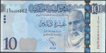 Cédula da Libia - 10 Dinars - 2015 - FE - P#82