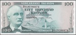Cedula da Islândia - 100 Krónur (Sedlabanki - Íslands) - (1965-1980) - P#44 - FE 