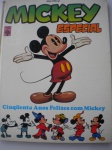HQ - MICKEY ESPECIAL - 50 Anos felizes com Mickey - Ano 1977 - Editora Abril - CAPA DURA - Ótimo estado de conservação, contendo 160 páginas, em cores. 