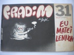 HQ - FRADIM (De Henfil) - Nº 31 - Dezembro de 1980 - Editora Codecri - Formato 27 X 16 cm - <<<< EU MATEI LENNON >>>>> Revista em  muito bom estado de conservação, contendo 52 páginas.