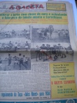 Futebol - Jornal - A GAXETA ESPORTIVA - Nº 8315 - Ano XXIII - São Paulo, Terça-feira, 11 de Novembro de 1952 - Formato Stander - Matéria de capa: Encerrar o turno com chave de ouro e ostentando a liderança da tabela anseia o Corinthias - Um caderno em bom estado de conservação.
