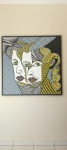 Artista Sara Diniz - DUPLA FACE - Acrílica sobre tela - 130 X 100 cm.