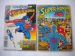 HQ - (Lote com 2) - SUPER-HOMEM - REVISTA DE AÇO nº 147 e SUPER-HOMEM - INVASÃO - Nº 77 - Editora Abril - Formatinho - Lote em bom e muito bom estado de conservação.