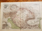* ATLAS GROSSELIN-DELAMARCHE - DE GEOGRAFIA, FÍSICA, POLÍTICA E HISTÓRIA, seus criadores foram, Augustin Grosselin (1800-1878) e Alexandre Delamarche (1815-1884). Esse é um mapa francês representando o mundo do século XVIII, mas foi impresso no começo do século XIX, mostra o império austro-húngaro, e destaca os arredores de Viena. Tamanho: 48 x 34 cm.