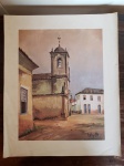 Litogravura do pintor italiano, Omar Pellegatta (1925-2001). O item é uma das 4 telas que ele pintou na cidade de Paraty, o lote representa a Igreja de Santa Rita.  Tamanho: 44 x 36cm.