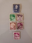 Conjunto com 6 selos da Alemanha.