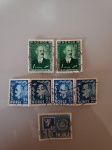 Conjunto com 7 selos da Noruega.