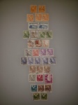 Conjunto com 34 selos da Suécia.