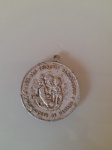 Medalha de São José. Obra das vocações sacerdotais, Diocese de Mariana. Feita em alumínio.Diâmetro:3,5cm