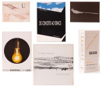 6 Folders/catálogos/convites diversos da artista Regina Silveira.