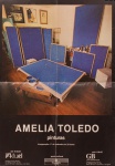 Cartaz/convite. Amélia Toledo  Pinturas. Galeria Aktuel/Galeria Gravura Brasileira. Setembro de 1987.