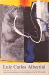 Cartaz. Luiz Carlos Alberting - Exposição de Pinturas. Dimensões 61x40cm. Tema Arte Contemporânea, 23 de novembro a 8 de dezembro, 1989.