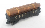 LIONEL TRAINS - Vagão de carga com troncos de madeira, modelo 347000 Pensylvania. Medindo 9 cm x 22 cm x 6 cm. Não testado.