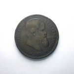 Moeda de bronze do império do Brasil 40 réis de 1879