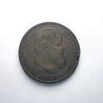 Moeda de bronze do império do Brasil 40 réis de 1878