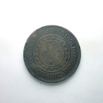 Moeda de bronze da republica do Brasil 40 réis de 1912