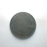 Moeda de bronze da república do Brasil 40 réis de 1907