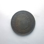 Moeda de bronze da república do Brasil 40 réis de 1895 - Linda!!