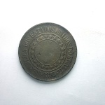 Moeda de bronze da república do Brasil 40 réis de 1893