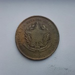 Moeda de bronze da república do Brasil 20 réis de 1901