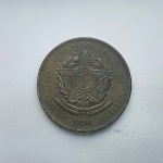 Moeda de bronze da república do Brasil 20 réis de 1895