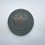 Moeda de bronze da república do Brasil 20 réis de 1894