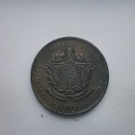 Moeda de bronze da república do Brasil 20 réis de 1889