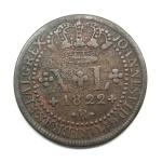 Moeda de cobre do reino unido do Brasil, XL réis de 1822 R