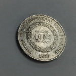 1000 Réis império do Brasil Prata .925 1859 linda