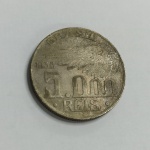 Moeda de 5000 réis de 1938 prata 10g,  27.6mm