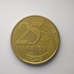 Moeda de 25 centavos de 2006 FC - Flor de Cunho
