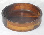 Tropic-art - Fruteira circular em madeira nobre (verniz no estado). Med.: 9x31cm.