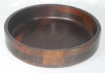 Tropic-art - Fruteira circular em madeira nobre (verniz no estado). Med.: 9x25cm.