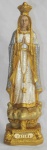 CLAUDIA CURE - Nª Senhora de Fatima - Imagem em gesso barroca pintada a mão com policromia. Med.: 29cm.
