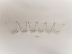 Jogo de 6 Copos Aperitivo  , cachaça em Vidro Ttranslucido. medida: 5 cm x 6,5 cm altura