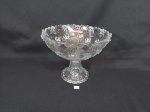 Fruteira centro de mesa em Cristal noritazeh decorado flores Medida: 18 cm x 23 cm