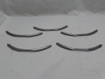 Lote de 5 puxadores em metal. Medindo 24cm de comprimento.
